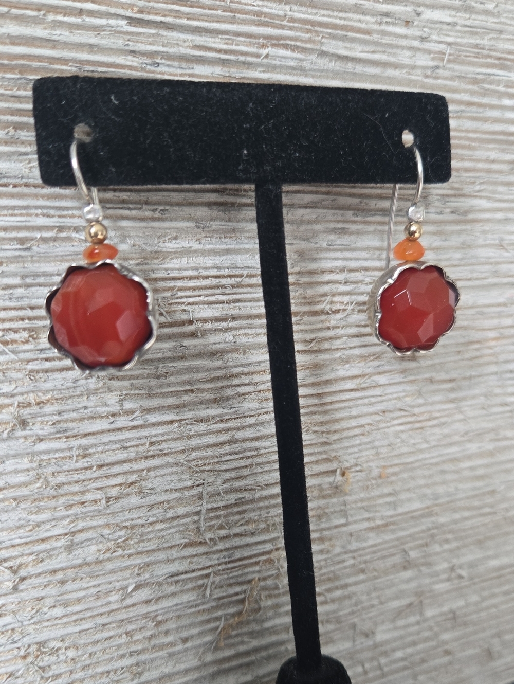 Silpada Faceted Carnelian Earrings